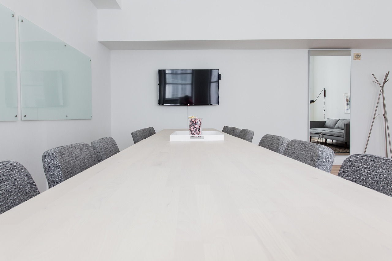Professionals reviewing documents in an office